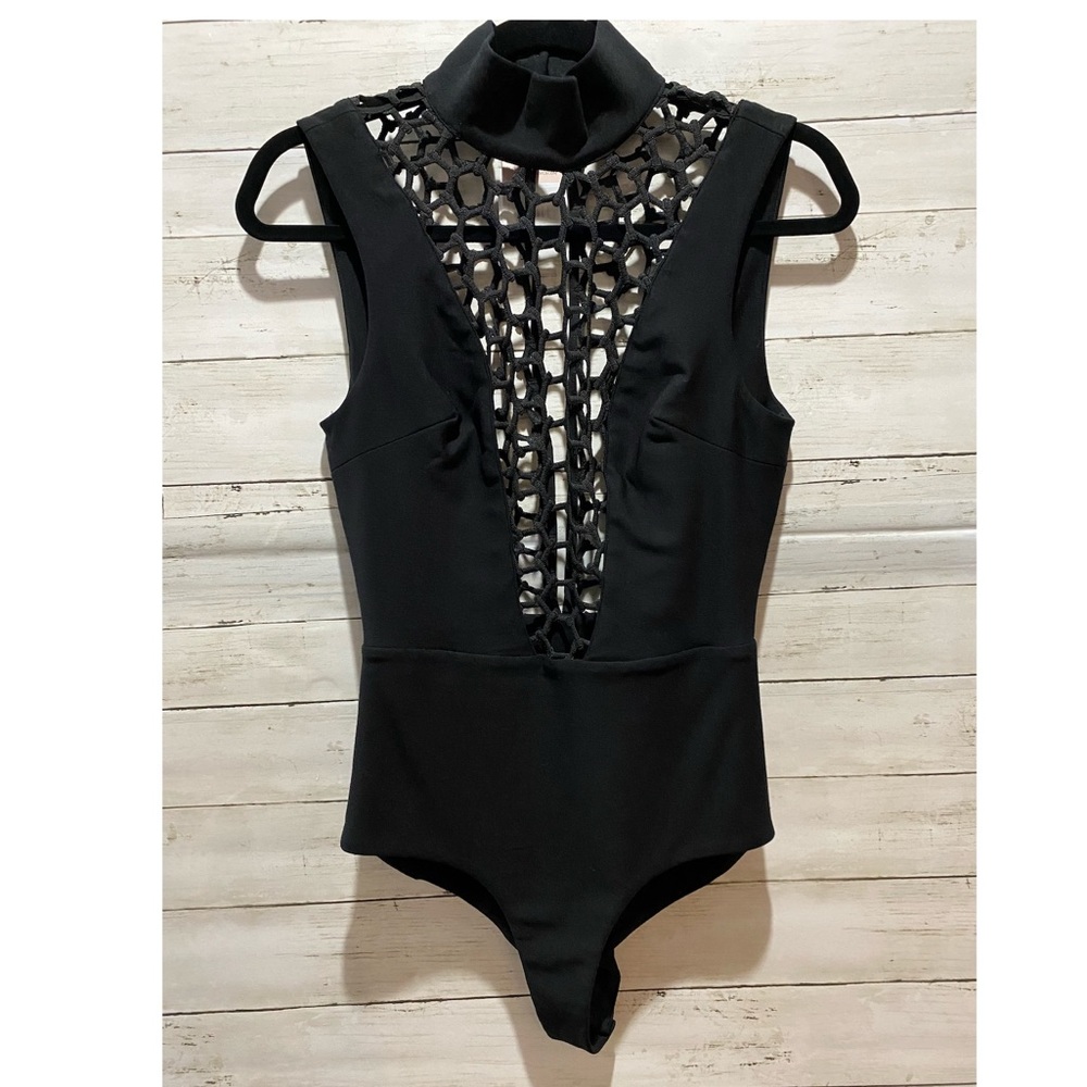 House of CB Black Bodysuit